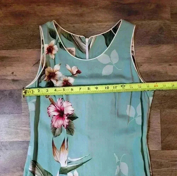 Hawaiian Birds of Paradise Hibiscus Maxi Dress Size Small - Picture 6 of 8